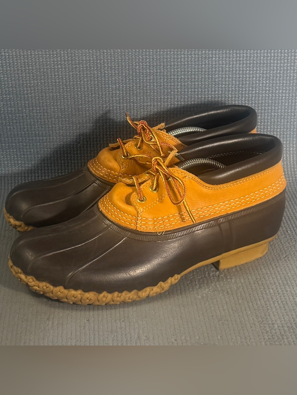 L.L. Bean Men's Bean Boots Gumshoes Brown/Tan Size 10 Wide